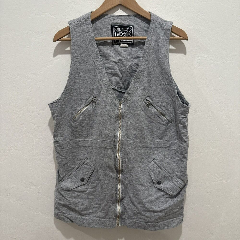 Vintage Nine O Two Six Five Womens Vest S Small Gray Sleeveless 1988 Made in USA